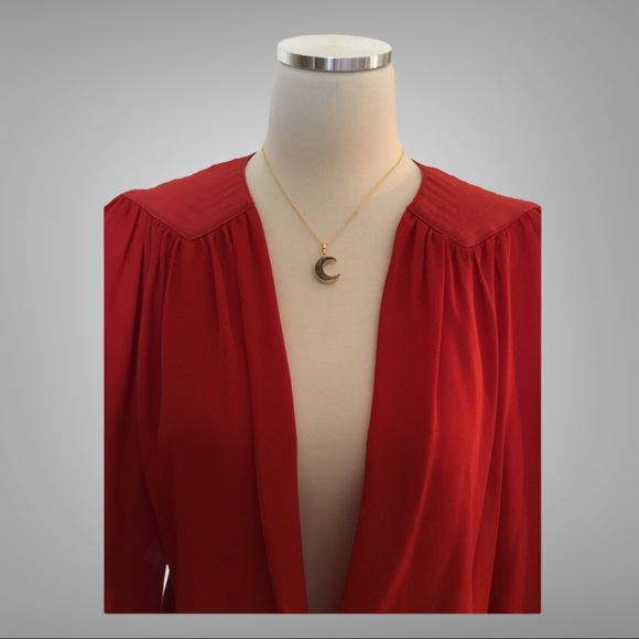 Parker Daniella Silk-Blend Blouse NWOT Size M - Picture 2 of 10